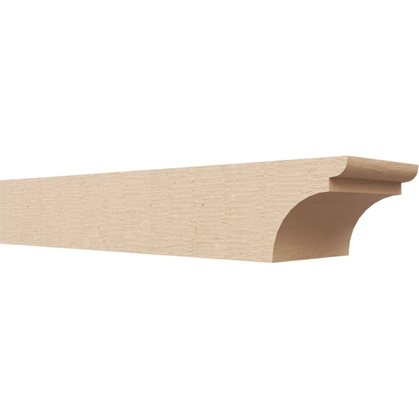 Ekena Millwork 6in. W x 4in. H x 24in. L Yorktown Woodgrain TimberThane Rafter Tail, Primed Tan RFTUR06X04X24YORRCPR - main